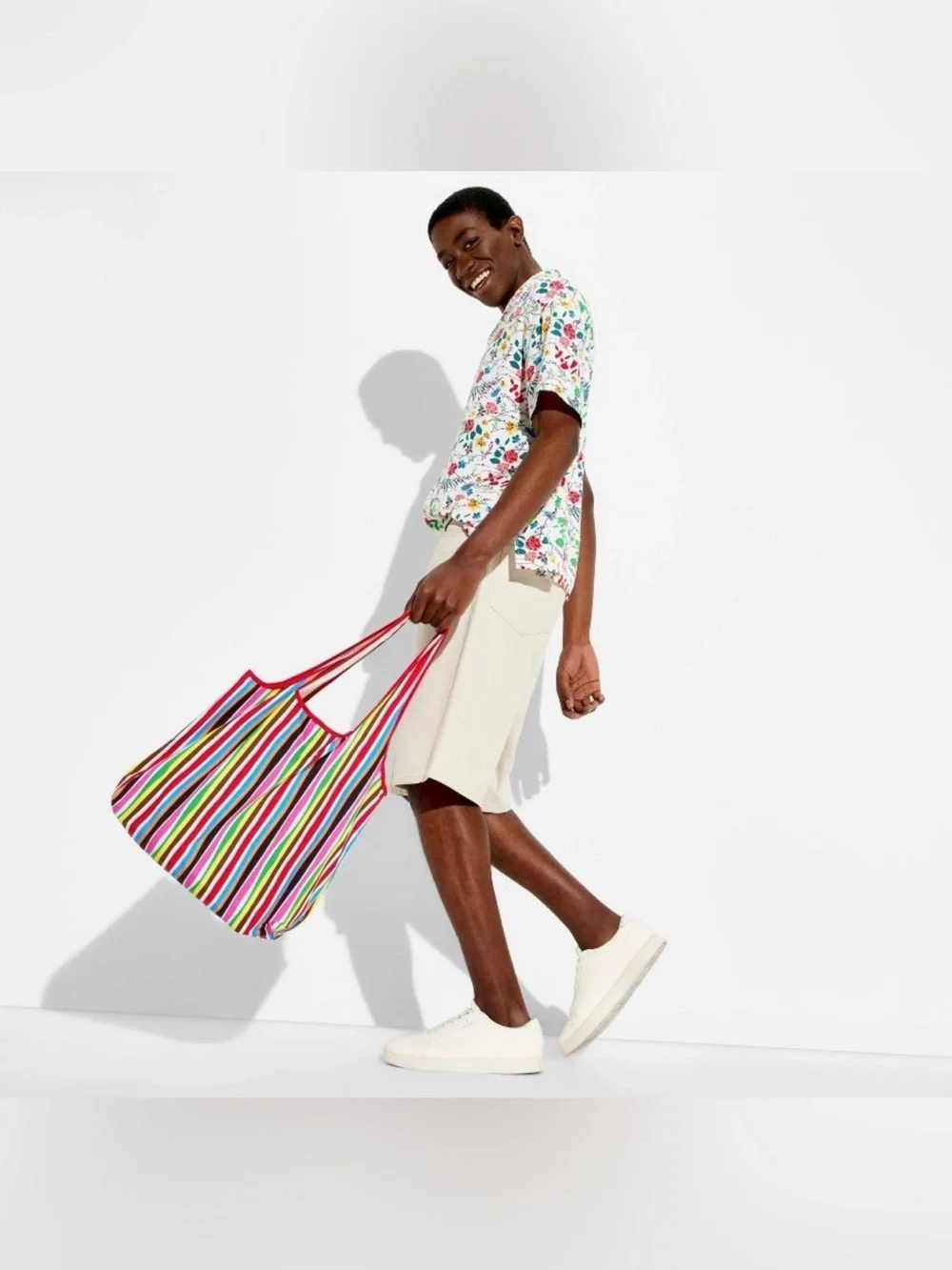 Pride Reusable Bag - Multicolor Striped